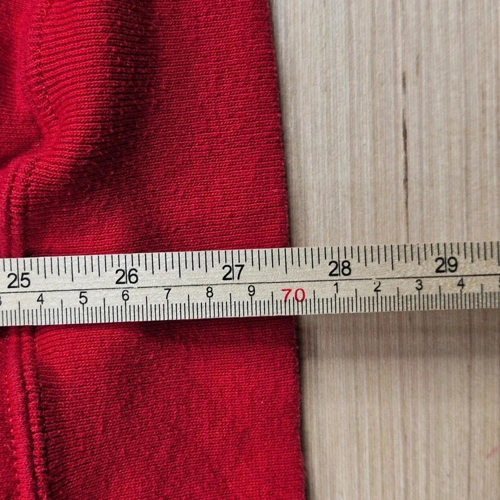 Vintage Blank Jerzees Sweatshirt Mens XL Red‎ Crewneck Pullover USA Made